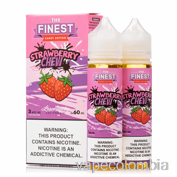 Vape Recargable Fresa Masticable - La Mejor Edición De Caramelos - 120ml 3mg